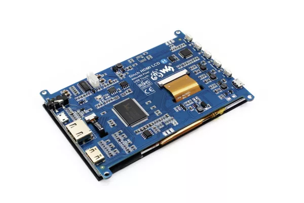 Waveshare 5 吋HDMI Touchscreen 電容式觸控螢幕(通用型H, 800x480