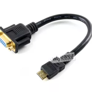 Mini HDMI 公 轉 VGA 母 轉接線 | 公對母 VGA 轉換線(微雪螢幕專用) 34 mini hdmi to vga cable